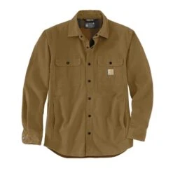 Men's Carhartt Rugged Flex Relaxed Fit Canvas Fleece-Lined Shirt Jac 11 Men's Carhartt Rugged Flex Relaxed Fit Canvas Fleece-Lined Shirt Jac -Hardwear Hub Sales 0 1001 carhartt rugged flex relaxed fit canvas fleece lined shirt jac oak brown