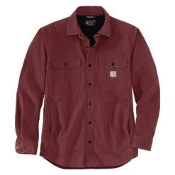 Men's Carhartt Rugged Flex Relaxed Fit Canvas Fleece-Lined Shirt Jac 15 Men's Carhartt Rugged Flex Relaxed Fit Canvas Fleece-Lined Shirt Jac -Hardwear Hub Sales 0 1001 carhartt rugged flex relaxed fit canvas fleece lined shirt jac sable
