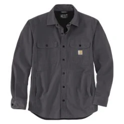 Men's Carhartt Rugged Flex Relaxed Fit Canvas Fleece-Lined Shirt Jac 10 Men's Carhartt Rugged Flex Relaxed Fit Canvas Fleece-Lined Shirt Jac -Hardwear Hub Sales 0 1001 carhartt rugged flex relaxed fit canvas fleece lined shirt jac shadow