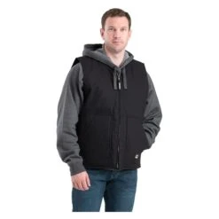 Men's Berne Workwear Duck Workmans Vest - Quilt Lined 17 Men's Berne Workwear Duck Workmans Vest - Quilt Lined -Hardwear Hub Sales 0 650 berne workwear duck workmans vest quilt lined black