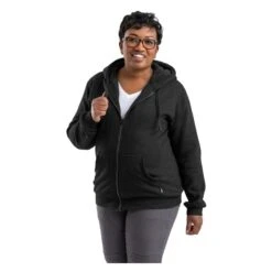 Women's Berne Workwear Insulated Full-Zip Hooded Sweathsirt 6 Women's Berne Workwear Insulated Full-Zip Hooded Sweathsirt -Hardwear Hub Sales 0 650 berne workwear insulated full zip hooded sweathsirt black