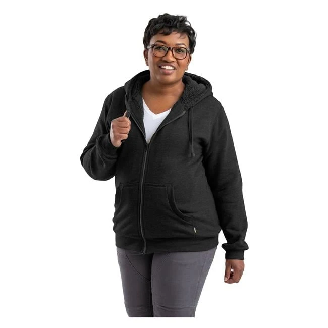 Women's Berne Workwear Insulated Full-Zip Hooded Sweathsirt 3 Women's Berne Workwear Insulated Full-Zip Hooded Sweathsirt - Image 3