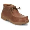 Men's Justin Original Work Boots 4" Round Mocc Alloy Toe