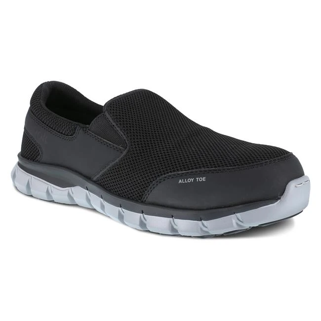 Men's Reebok Sublite Cushion Work Slip-On Alloy Toe SR 1 Men's Reebok Sublite Cushion Work Slip-On Alloy Toe SR