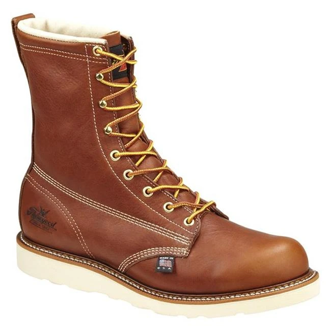 Men's Thorogood 8" American Heritage Wedge Steel Toe Leather Boots 1 Men's Thorogood 8" American Heritage Wedge Steel Toe Leather Boots