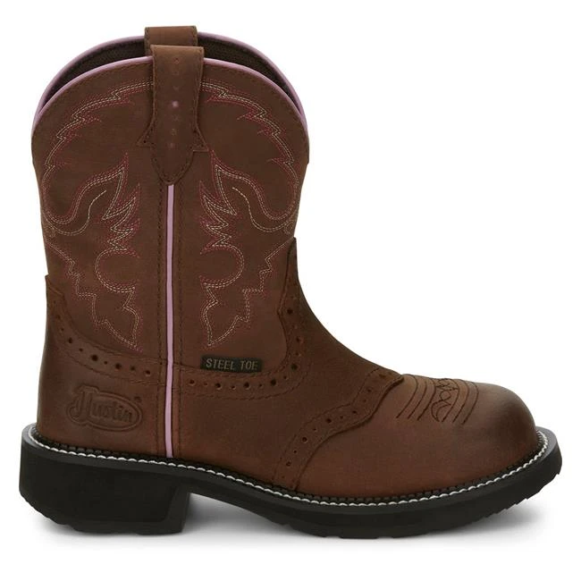 Women's Justin Original Work Boots 8" Wanette Steel Toe 2 Women's Justin Original Work Boots 8" Wanette Steel Toe - Image 2