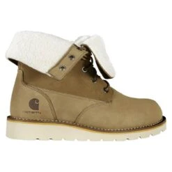Women's Carhartt 8" Wedge Fold Down Winter 200G Waterproof Boots -Hardwear Hub Sales 12 1001 carhartt 8 wedge fold down winter 200g waterproof boots coyote