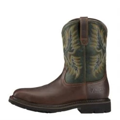 Men's Ariat Sierra Wide Square Toe Steel Toe Boots -Hardwear Hub Sales 2 650 ariat sierra wide square toe steel toe boots dark brown pine green