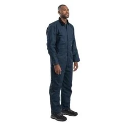 Men's Berne Workwear Deluxe Insulated Coveralls - Twill -Hardwear Hub Sales 2 650 berne workwear deluxe insulated coveralls twill navy