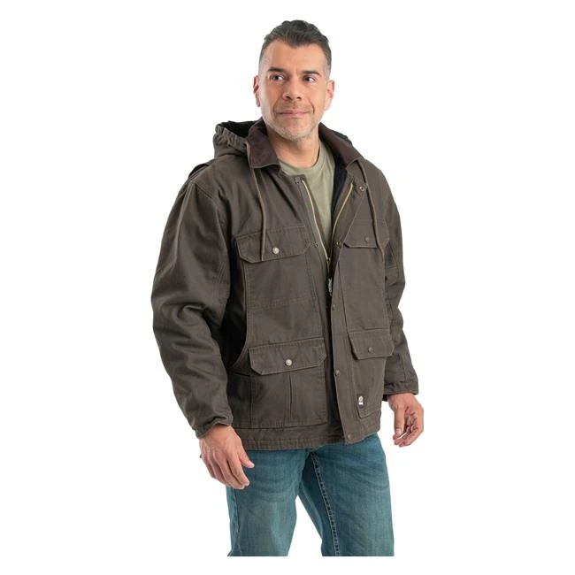 Men's Berne Workwear Washed Contractor Coat 3 Men's Berne Workwear Washed Contractor Coat - Image 3