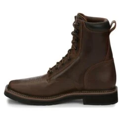 Men's Justin Original Work Boots 8" Pulley Square Toe Steel Toe 10 Men's Justin Original Work Boots 8" Pulley Square Toe Steel Toe -Hardwear Hub Sales 2 650 justin original work boots 8 pulley square toe steel toe rugged tan