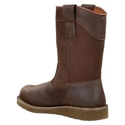 Men's Carhartt 10" Wellington Wedge Steel Toe Waterproof Boots -Hardwear Hub Sales 3 1001 carhartt 10 wellington wedge steel toe waterproof boots dark brown nicotine
