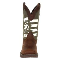 Men's Durango Rebel USA Print Western Boots -Hardwear Hub Sales 3 650 durango rebel usa print western boots brown army green