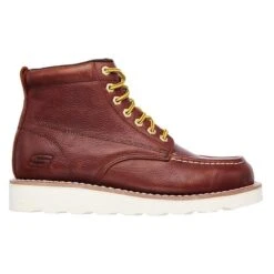 Men's Skechers Work Petus Boots -Hardwear Hub Sales 3 650 skechers work petus red and brown pitstop leather