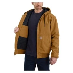 Men's Carhartt Washed Duck Insulated Active Jac -Hardwear Hub Sales 4 1001 carhartt washed duck insulated active jac carhartt brown