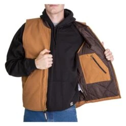 Men's Berne Workwear Duck Workmans Vest - Quilt Lined 15 Men's Berne Workwear Duck Workmans Vest - Quilt Lined -Hardwear Hub Sales 5 650 berne workwear duck workmans vest quilt lined brown duck