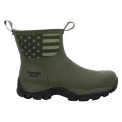 Men's Georgia 8" Patriotic Rubber Waterproof Boots -Hardwear Hub Sales 5 650 georgia 8 patriotic rubber waterproof boots olive