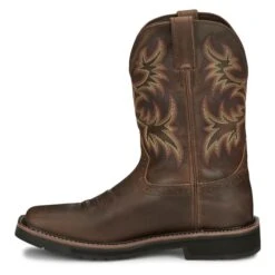 Men's Justin Original Work Boots 11" Driller Square Toe Waterproof -Hardwear Hub Sales 5 650 justin original work boots 11 driller square toe waterproof rugged tan