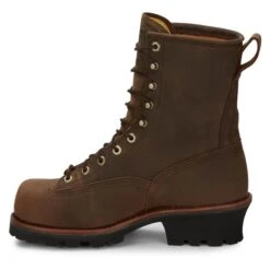 Men's Chippewa Boots 8" Paladin Lace-to-Toe Steel Toe Waterproof -Hardwear Hub Sales 6 650 chippewa boots 8 paladin lace to toe steel toe waterproof bay apache