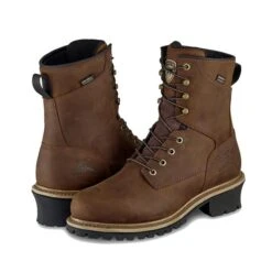 Men's Irish Setter 8" Mesabi Logger Steel Toe Waterproof Boots -Hardwear Hub Sales 7 650 irish setter 8 mesabi logger steel toe waterproof brown