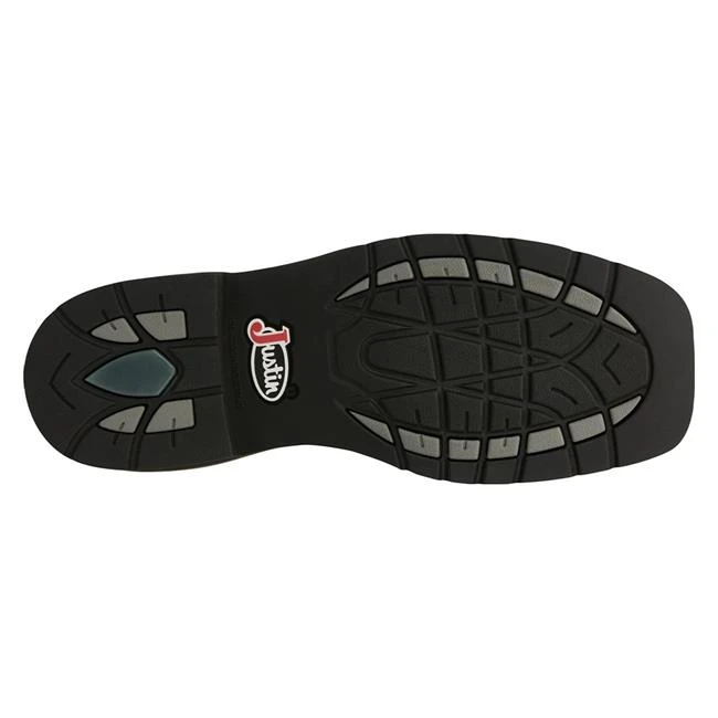 Men's Justin Original Work Boots 8" Pulley Square Toe 8 Men's Justin Original Work Boots 8" Pulley Square Toe - Image 8